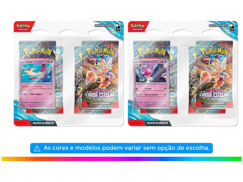 Jogo Pokémon Escarlate e Violeta 7 Coroa Estelar - Copag 25 Cartas